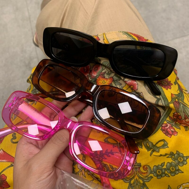 الكلاسيكية الرجعية مربع النظارات الشمسية النساء العلامة التجارية خمر السفر مستطيل صغير نظارات شمسية للإناث Oculos Lunette دي Soleil Femm