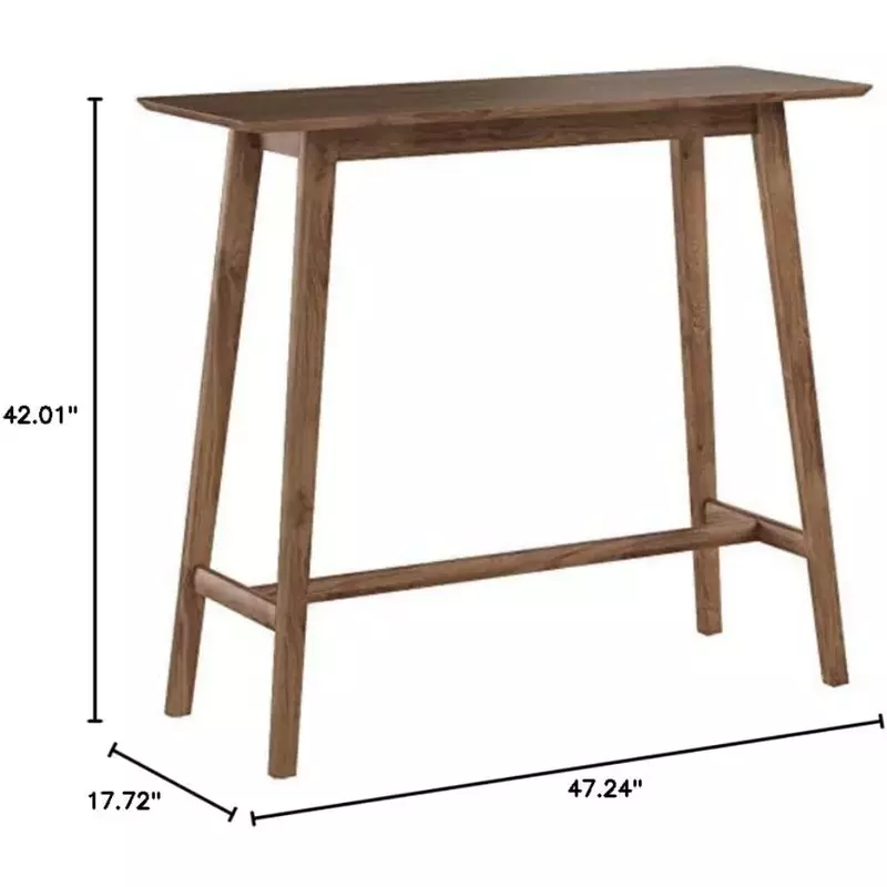 طاولة بار خشبية بقشرة جوز طبيعية ، طاولة بار ، طاولة بار ، "x" x "x"