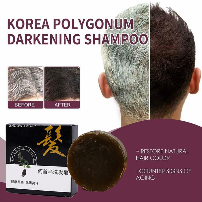 شامبو Polygonum Multiflorum ، صابون يدوي الصنع ، منظف مغذي ، مكيف شعر عضوي طبيعي ، تحكم في الزيت ، إصلاح Ha H7F2