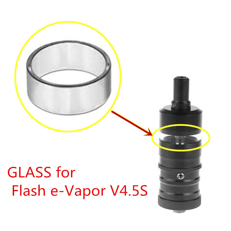 V4.5S + 5 قطعة FATUBE استبدال أنبوب زجاجي لفلاش E-بخار V4.5S / 4.5s كأس الزجاج آلة الملحقات