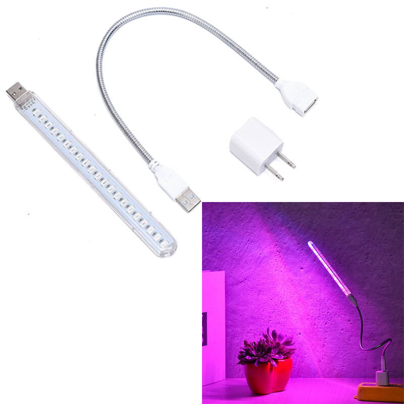 الطيف الكامل USB LED تنمو ضوء ، مصباح فيتو ، إضاءة النبات ، 10 واط ، تيار مستمر 5 فولت