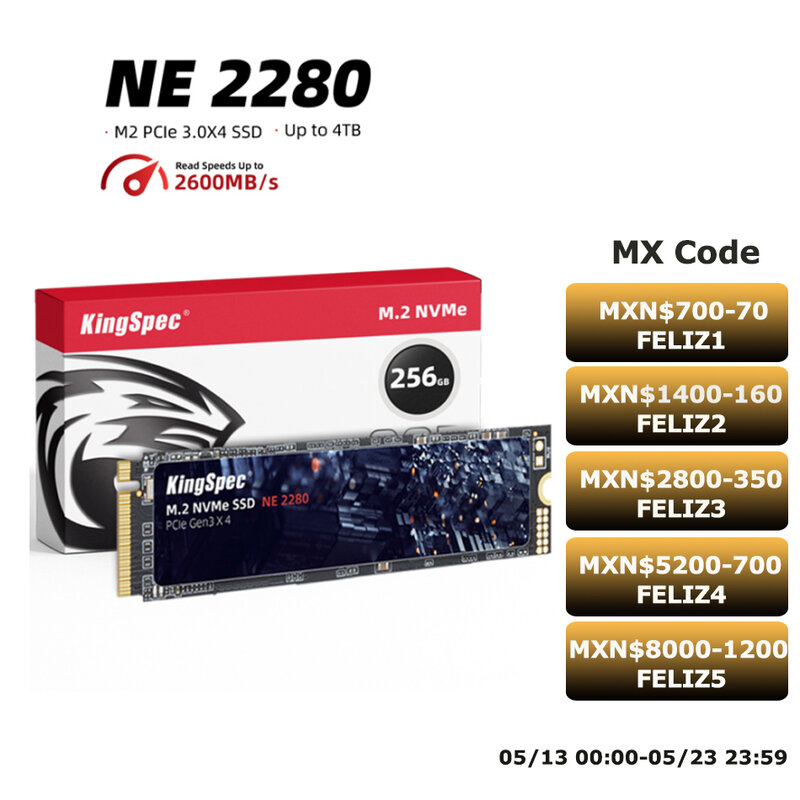 كينجسبيك M2 SSD NVMe 256GB 512GB 1 تيرا بايت 128GB M.2 NMVe 2280 PCIe 3.0 القرص الصلب محرك أقراص الحالة الصلبة الداخلية لأجهزة الكمبيوتر المحمول سطح المكتب