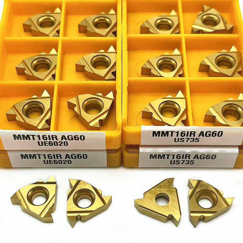 أداة القطع المعدنية MMT16ER AG60 VP15TF UE6020 US735 أداة لف الضغط كربيد أداة MMT16 ER 16IR AG60 VP15TF