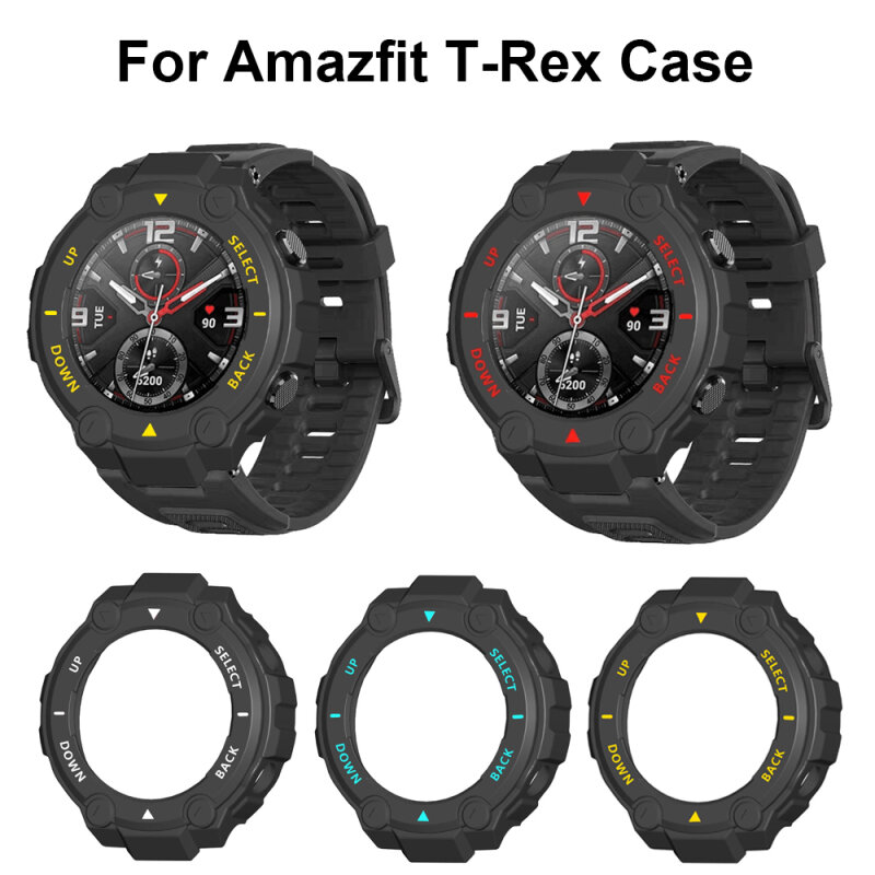 قذيفة واقية ل Amazfit T-rex ، مكافحة قطرة ساعة ، الغطاء الواقي ، الغبار ، بولي TPU ، الملحقات الذكية