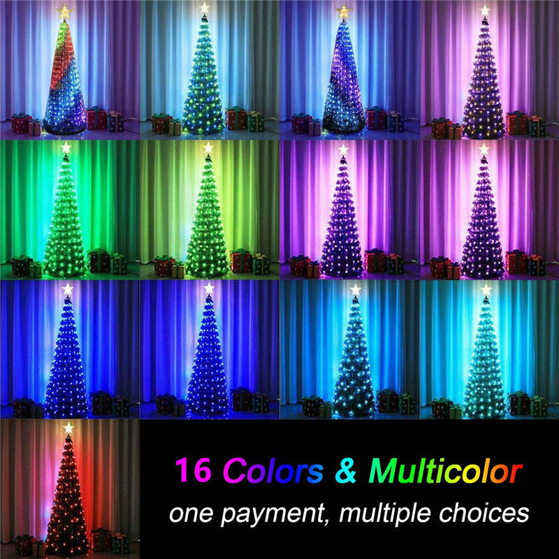 PAMNNY 10 متر/20 متر أضواء شجرة عيد الميلاد الجنية مع البعيد USB RGB الأسلاك النحاسية جارلاند سلسلة أضواء لحديقة ديكور حفلات الزواج