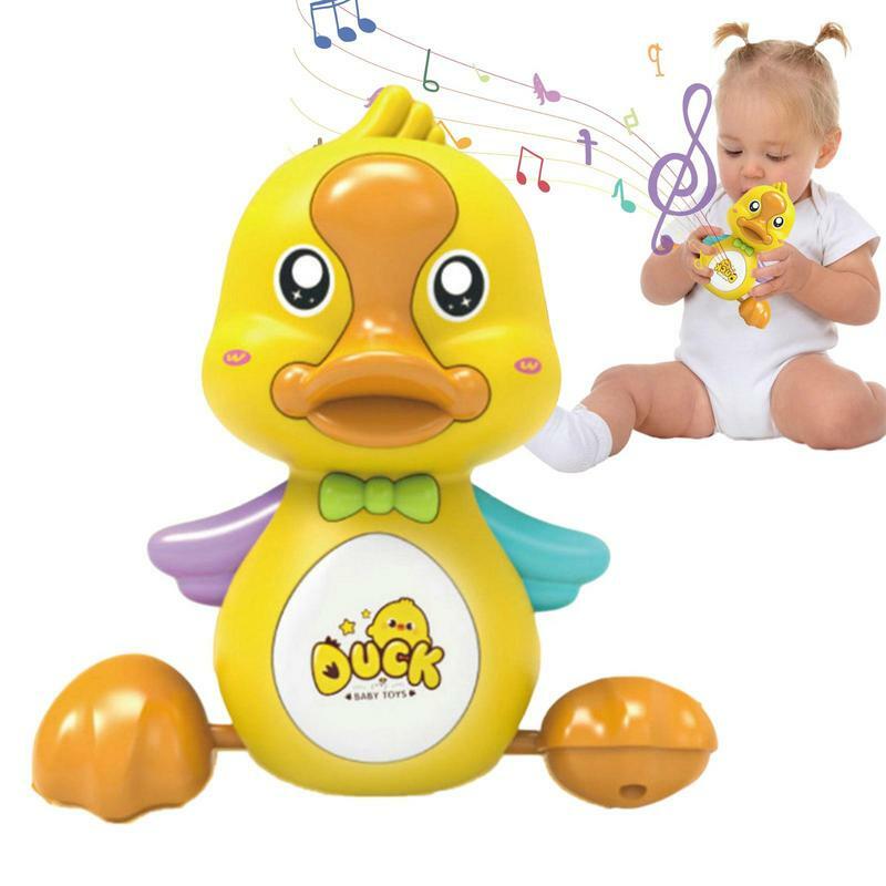 لعبة بطة الرقص مع الموسيقى وأضواء LED للأطفال الرضع ، الكهربائية ، الموسيقية ، التفاعلية ، الهدايا التعليمية