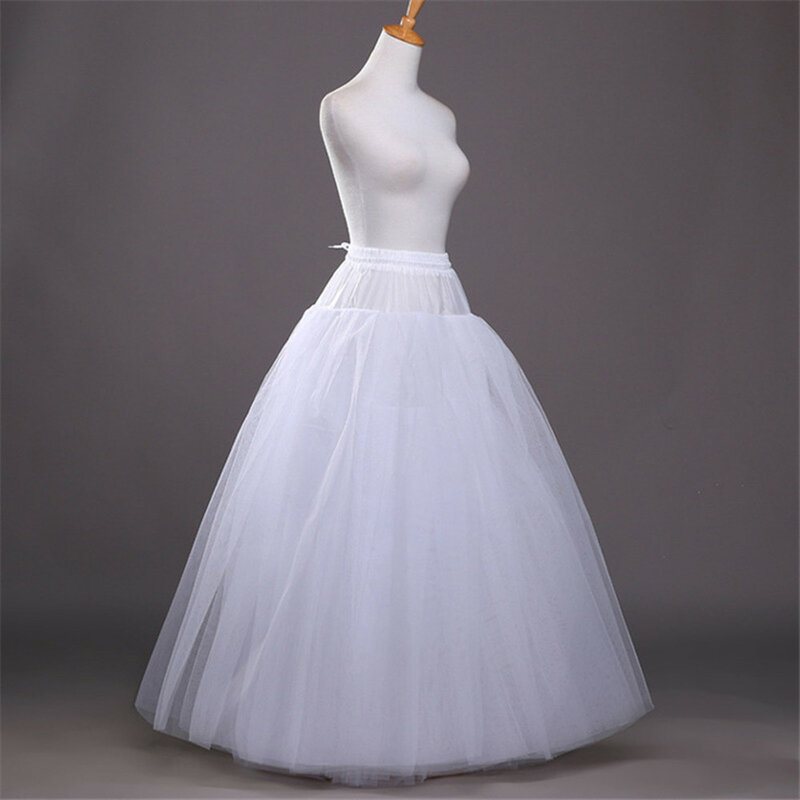 ثوب نسائي لفستان نمط a-line واحد هوب اكسسوارات الزفاف الداخلية حجم الحرة كرينولين تنورات الزفاف 8804