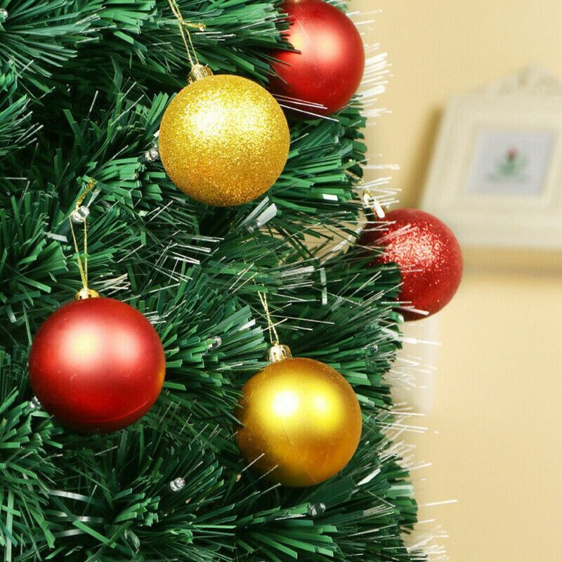 الكرة الحلي قطرة قلادة لتزيين شجرة عيد الميلاد ، لوازم الحفلات ، DIY بها بنفسك الحرف اليدوية ، هدايا عيد الميلاد ، 3 سنتيمتر ، 24 قطعة