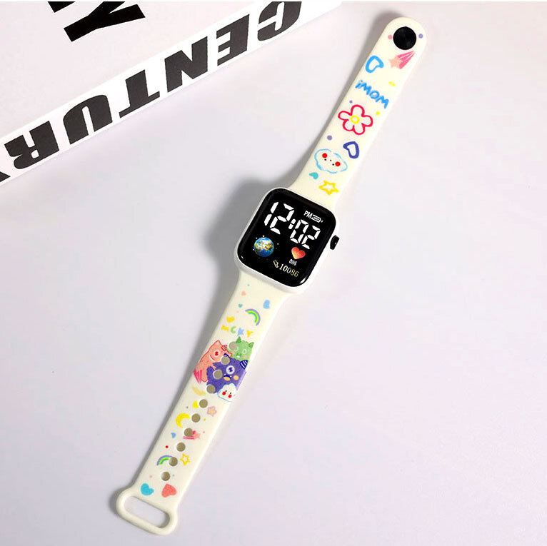 ساعة Hello Kitty الرقمية للأطفال ، ساعات غرزة جديدة للفتيات ، ساعة Reloj Para Niña