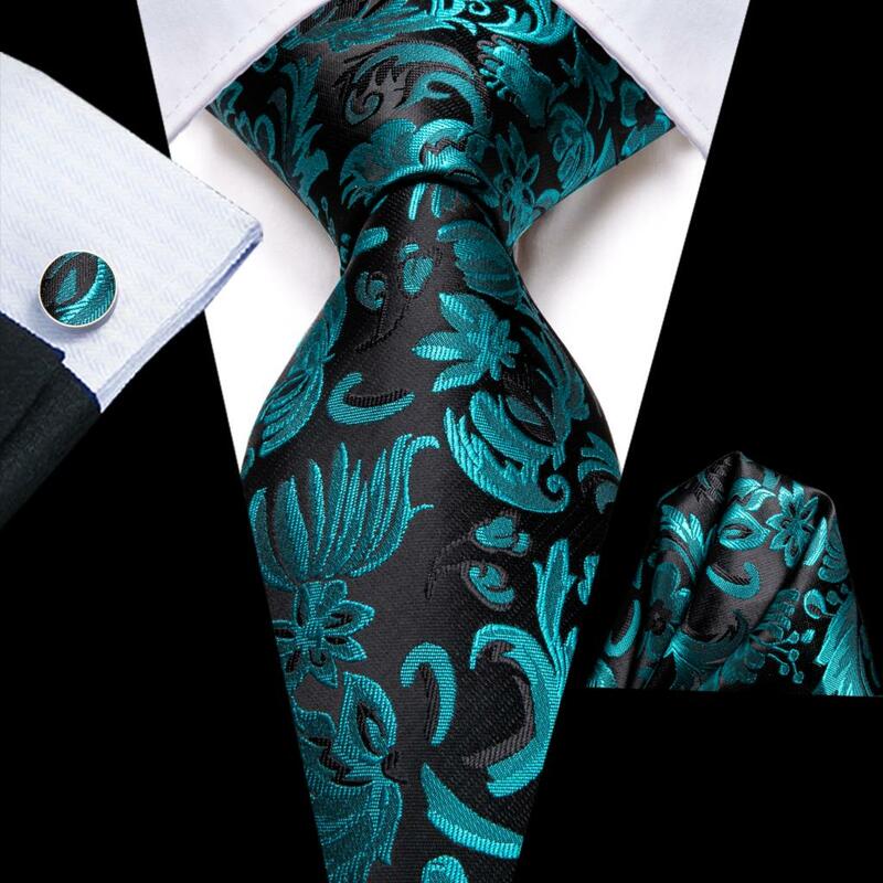 مرحبا التعادل-الرجال الأزهار بيزلي الحرير ربطة العنق مجموعة ، التعادل جيب مربع ، البط البري الأخضر ، حفل زفاف ، مصمم أزياء الأعمال ، انخفاض الشحن