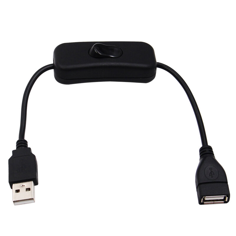 كابل USB مع ذكر إلى أنثى on/off ، تمديد تبديل لمصباح USB ، مروحة USB ، خط امدادات الطاقة ، دائم ، رائجة البيع ، 28 سنتيمتر