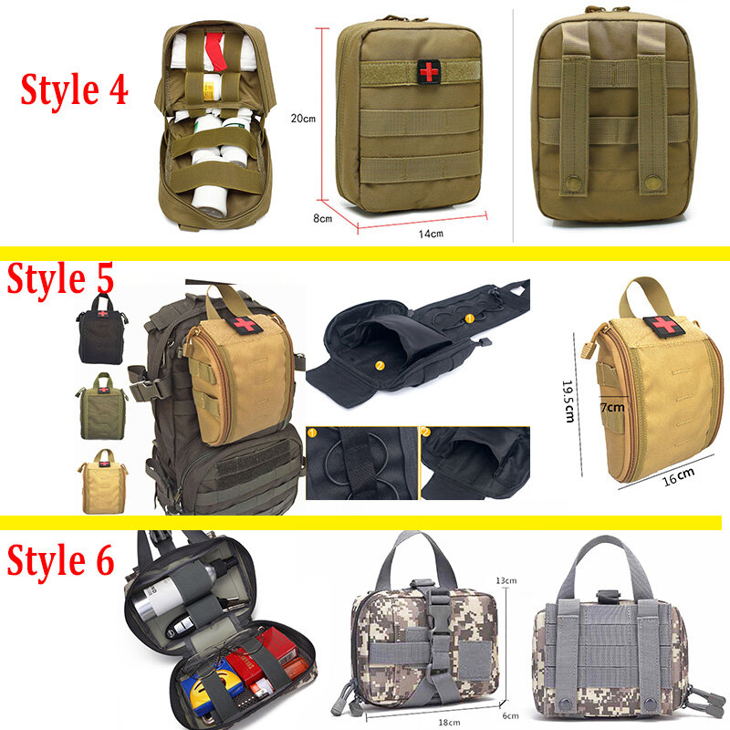 العسكرية IFAK مول الخصر الحقيبة التكتيكية EDC حقيبة بقاء الإسعافات الأولية الحقيبة الطبية التخييم حقيبة صيد أدوات الطوارئ حزمة