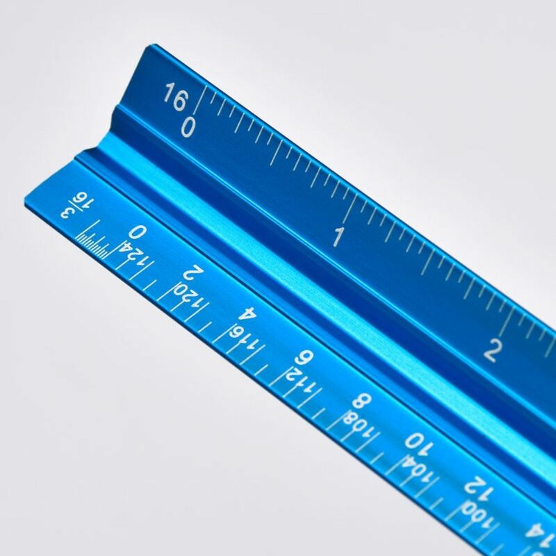 مقياس المعادن حاكم القرطاسية حاكم فني متعدد الألوان أدوات قياس للطلاب المهندس المعماري