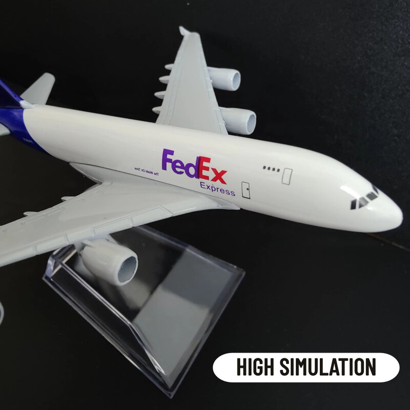 1:400 مقياس معدني نموذج طائرة طبق الاصل فيديكس البضائع 6 "الطيران ديكاست ديكور غرفة مكتب المنزل ألعاب مصغرة