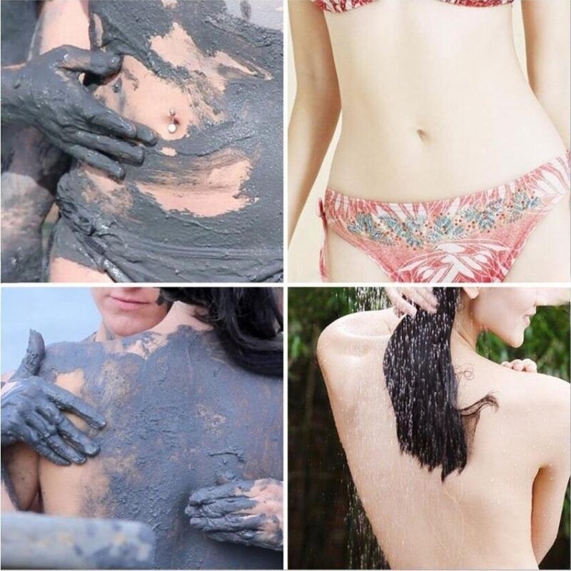 الطين البركاني غسل الجسم تبييض عميق البحر الطين هلام الاستحمام التقشير تبييض الجسم قطعة أثرية