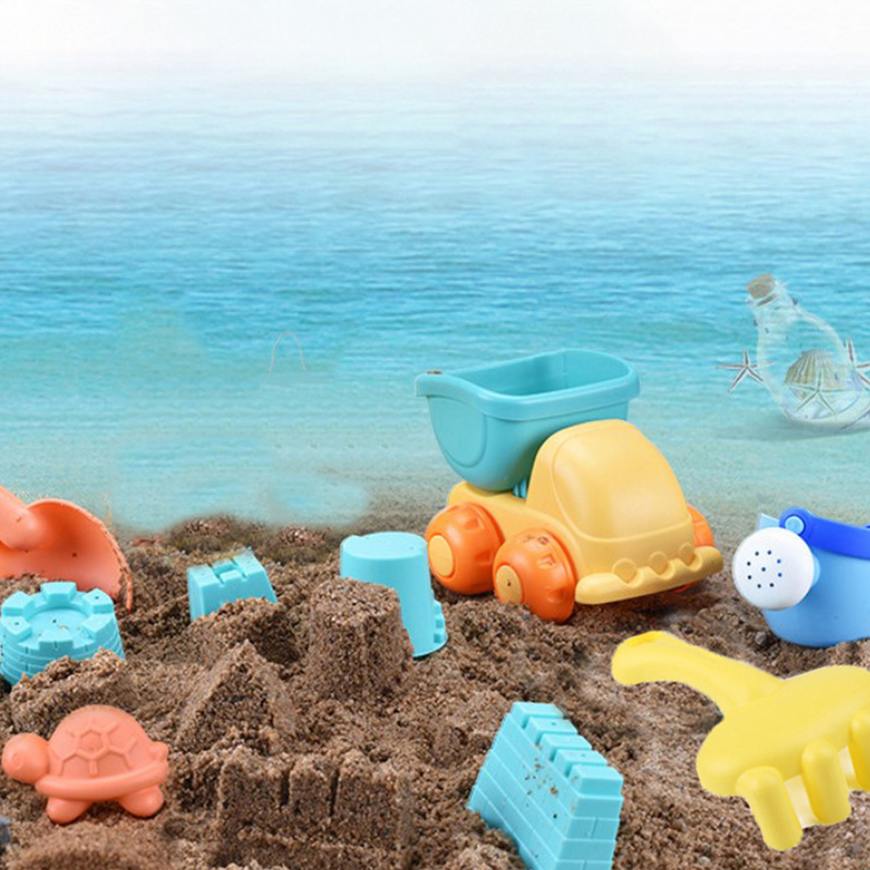 مجموعة ألعاب شاطئ الرمال للأطفال قلعة لعبة لعب قالب مجموعة أدوات اللعب بناء رمل طفل أدوات قوالب في الهواء الطلق دلو الأطفال