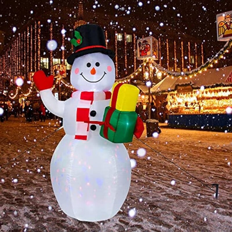 زينة عيد الميلاد المطاطية ثلج ، زينة عيد الميلاد ، مصابيح led الدورية لحديقة في الهواء الطلق ، 5ft ، 1.5m