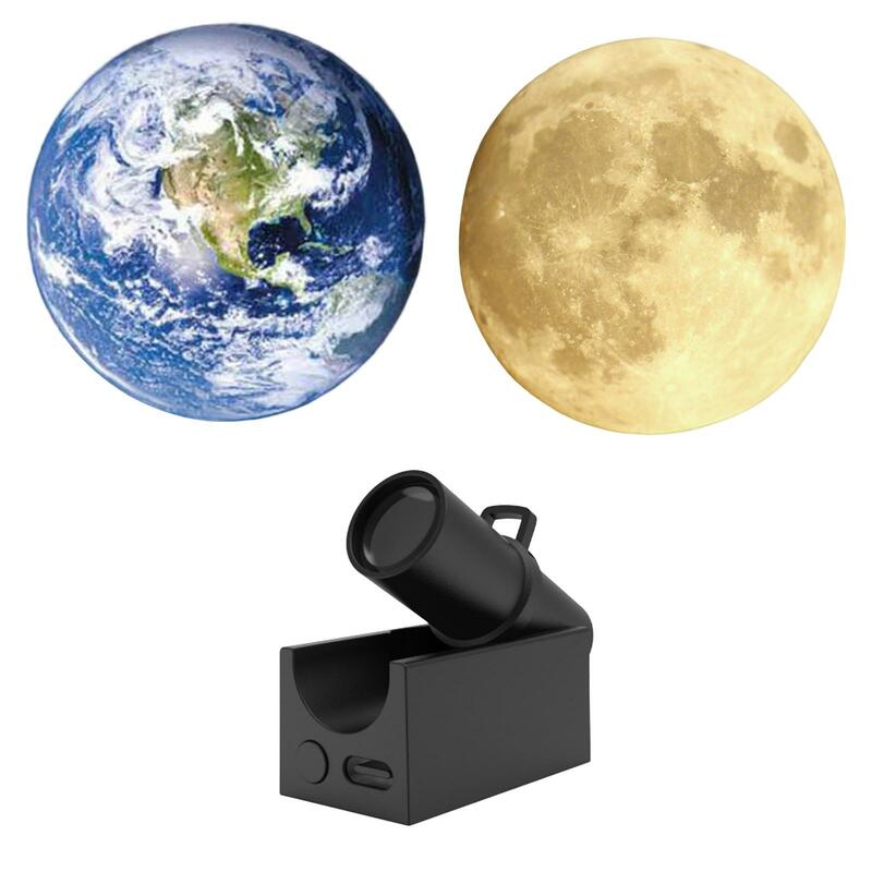 كشاف ضوئي USB بالطاقة الزخرفية الأرض/القمر مصابيح السرير للحزب