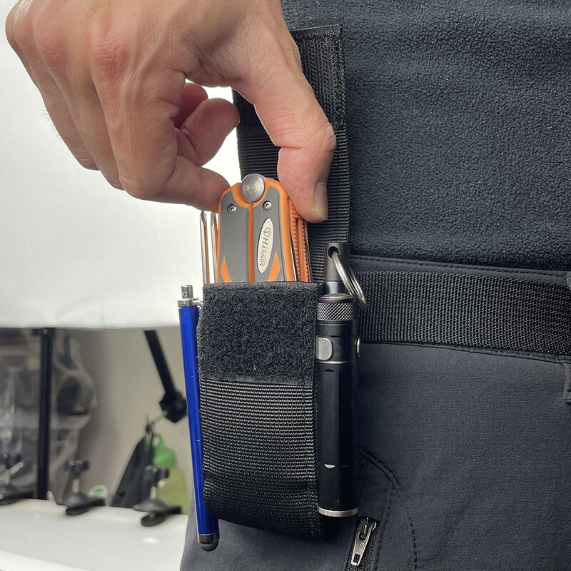HARNDS-نايلون أداة متعددة الحافظة مع لوحات جانبية مرنة ، سكين كماشة غمد الحقيبة ، حزام الخصر ، EDC أدوات تخزين حقيبة ، العالمي