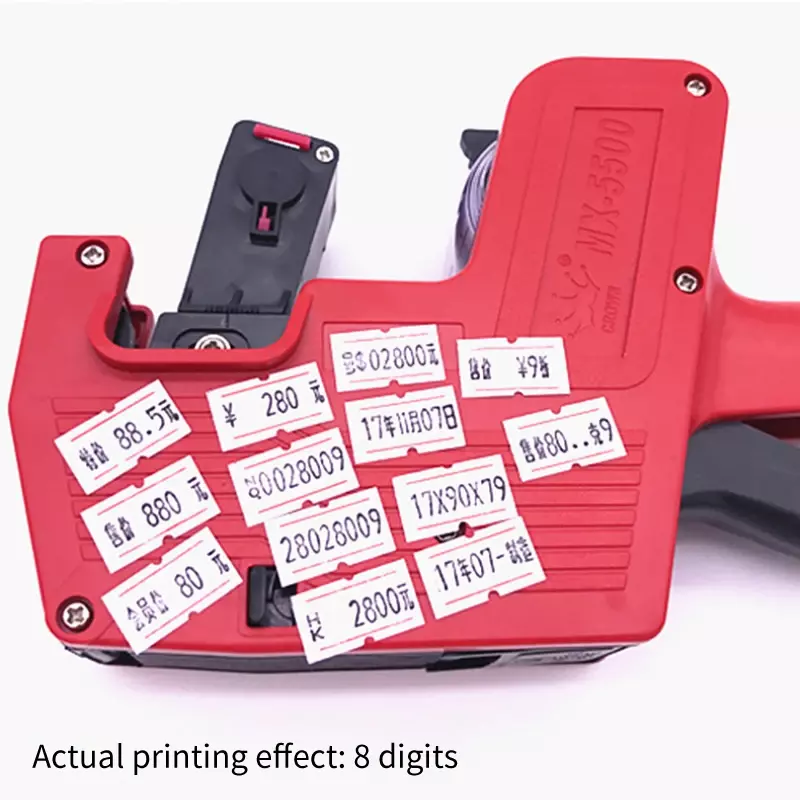 آلة تسمية العلامات الرقمية المحمولة باليد ، ملصق الأسعار ، مسدس السعر ، ملصق الأسعار للسوبر ماركت