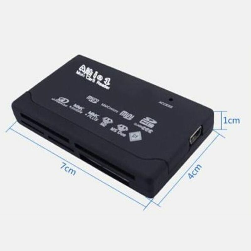الكل في واحد قارئ بطاقات USB 2.0 قارئ البطاقات SD داعم محول تف سف سد مصغرة سد SDHC مك مس XD جديد