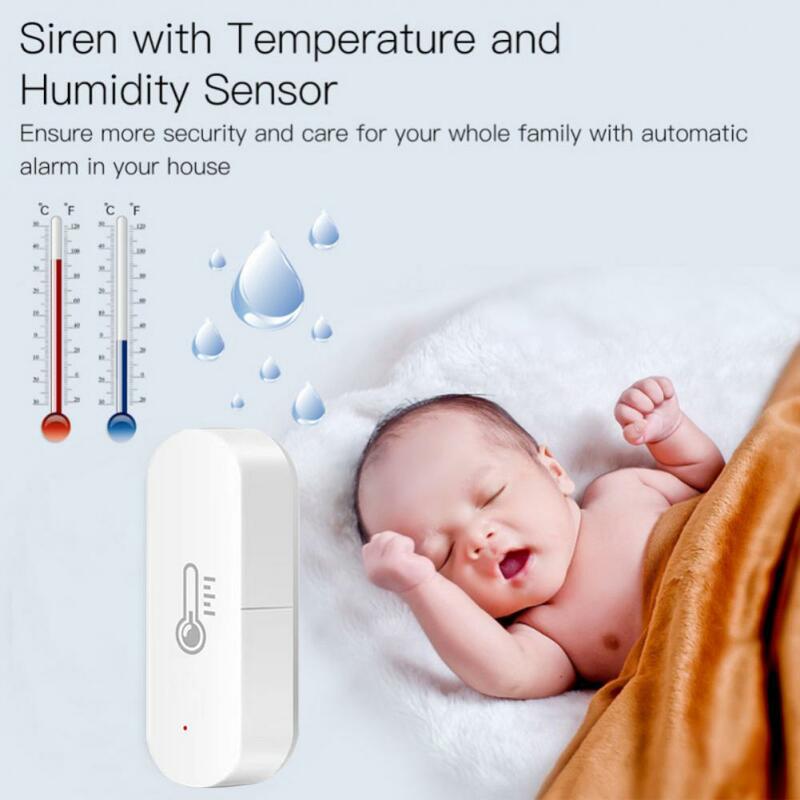 جهاز استشعار ذكي لدرجة الحرارة والرطوبة من Ewelink-Zigbee ، جهاز تحكم في مقياس الرطوبة الداخلي ، يعمل مع أليكسا ، جوجل المنزل