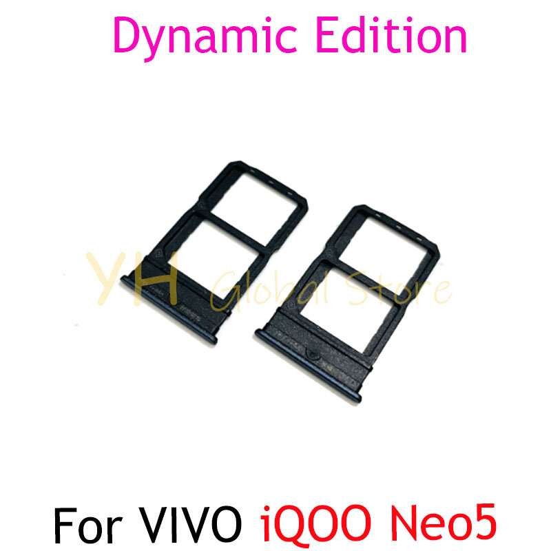 حامل بطاقة Sim لـ vivo iqoo neo 5/neo 5 ، إصدار ديناميكي ، بطاقة sim ، قطع غيار