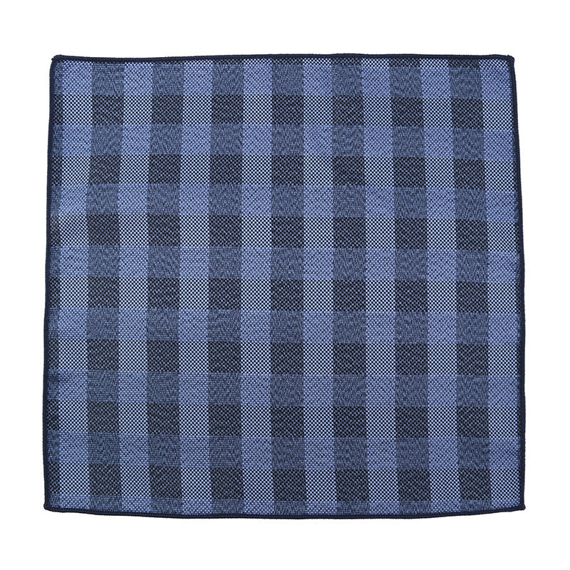 جيب مربع الرجال منديل الحرير موضة الأزرق الداكن اليدوية Hanky العلامة التجارية الفاخرة تصميم جيب مربع ستوكات الجاكار جيب