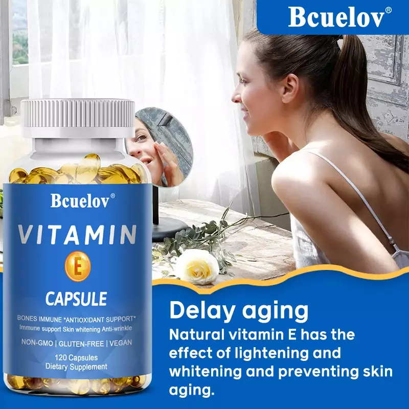Bcuelov-فيتامين e وiu جل طبيعي ، تحسين ترطيب البشرة ، تعزيز امتصاص الجلد