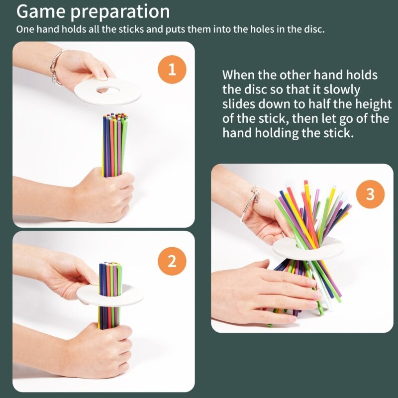 عصي الالتقاط عصي الالتقاط الخشبية الرفيعة ألعاب تعليمية لتطوير الطاولة