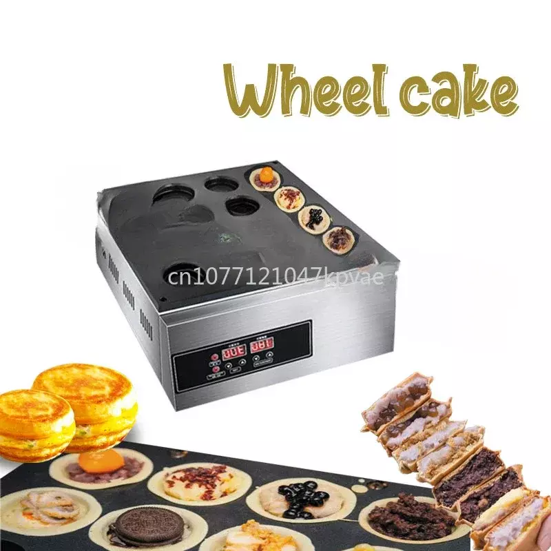 آلة صنع كعكة عجلة ، صانع فطيرة ، معدات وجبة خفيفة مع CE ، آلة عجلة كعكة الفول الأحمر التجارية ، التلقائي 16 حفرة
