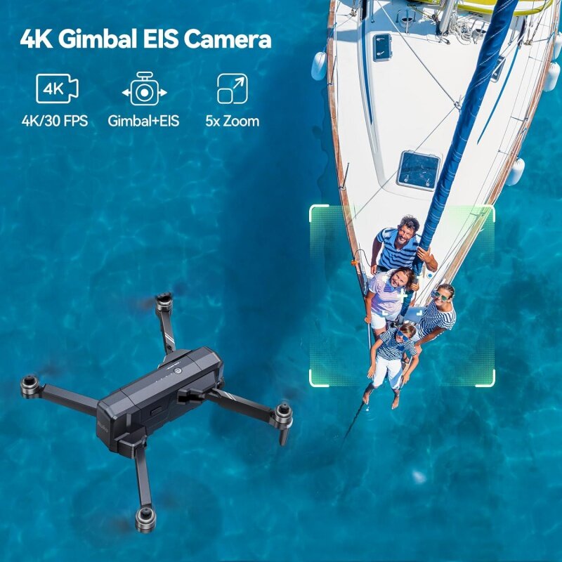 Ruko-Drones مع كاميرا Gimbal EIS للبالغين ، F11GIM2 ، 4K ، وقت طيران طويل 96 دقيقة ، 9800 قدم FPV طويل المدى ، عودة تلقائية إلى المنزل مع G