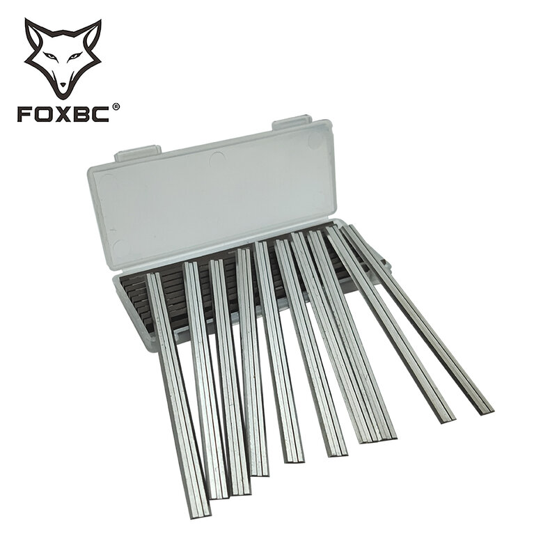 FOXBC 20 قطعة 82 مللي متر الكهربائية أرياش المسحاج HSS عكسها الخشب المسوي السكاكين النجارة أجزاء الآلات ل ديوالت بوش ماكيتا