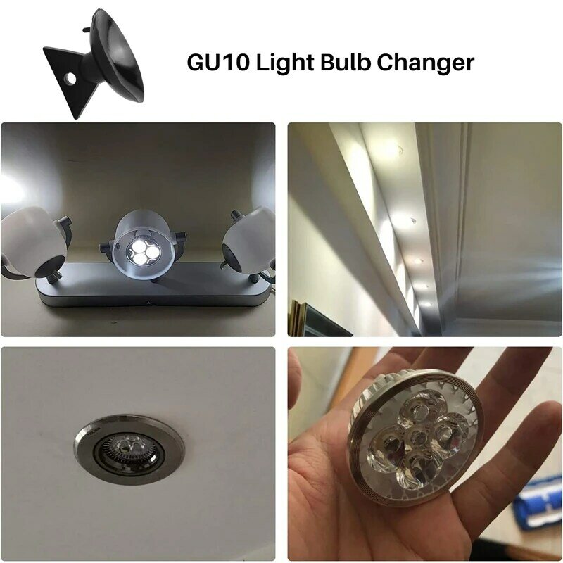 LED الهالوجين أضواء المسار المصغرة ، GU10 مبدل المصباح الكهربائي ، رئيس مبدل المصباح ، مصباح كأس الشفط البلاستيكية ، استبدال رئيس ، 25 قطعة