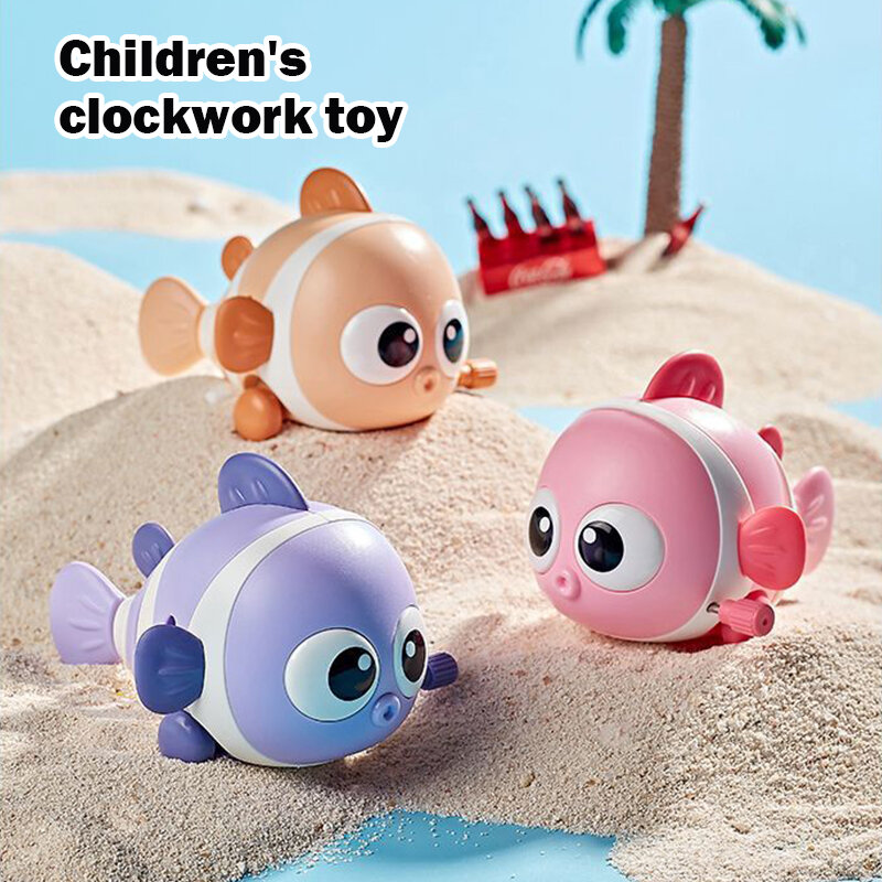 كارتون الأطفال عقارب الساعة اللعب سلسلة حتى صغير الحيوان الأسماك الماوس أرنب السلاحف الرجعية لعبة لغز التعليم للأطفال هدية