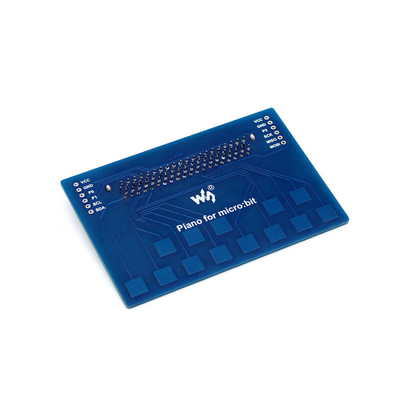 لوحة توسيع بيانو صغيرة Waveshare للميكرو: مفاتيح تعمل باللمس لتشغيل الموسيقى مع 4x RGB LEDs على متن وحدة تحكم باللمس TTP229 I2C