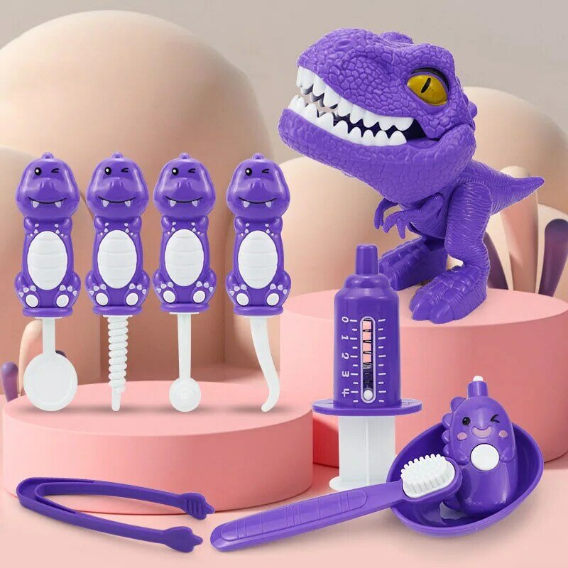 10 قطعة مونتيسوري ألعاب تعليمية للأطفال التعلم المبكر الأطباء لعب دور الاطفال الذكاء بالفرشاة الأسنان وسائل تعليمية