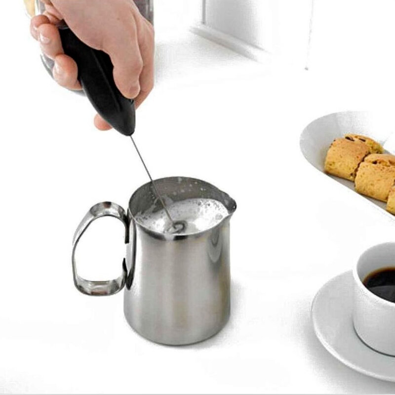 خلاط رغاوي حليب كهربائي صغير ، خفاقة قهوة لاسلكية ، خفاقة بيض محمولة باليد ، رغوة كابتشينو للمطبخ
