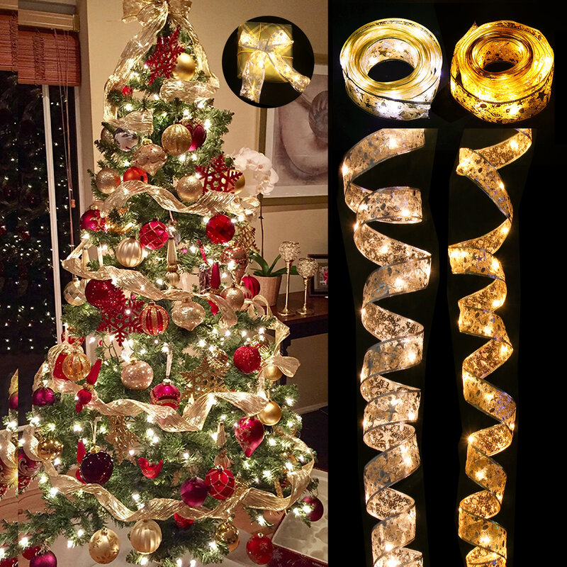 5 متر الشريط LED الجنية ضوء عيد الميلاد ضوء الديكور شجرة عيد الميلاد الحلي للمنزل الانحناء سلسلة أضواء نافيداد ناتال نافيداد