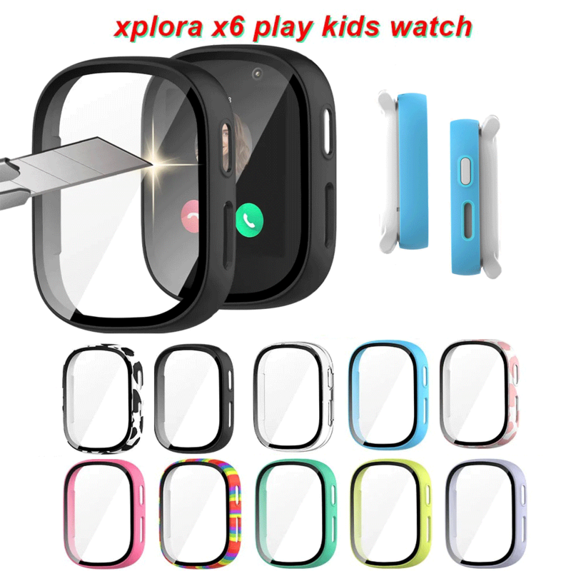 واقي شاشة من الزجاج المقسى لتشغيل xplora x6 ، للساعة الذكية للأطفال ، غطاء كامل ، صلب ، ممتص الصدمات ، تشغيل x5