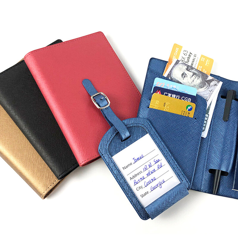 سافيانو بو الجلود غطاء جواز السفر ، اسم مخصص الحرة ، علامة الأمتعة ، محفظة السفر ، حامل تذاكر ، تخصيص ، والأزياء ، سافيانو