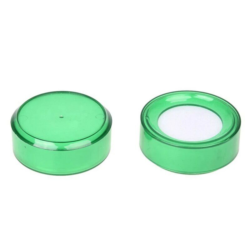 إسفنجة إصبع بلاستيكية خضراء لأمين الصندوق ، أمين الصندوق المال الرطب ، قطر 7 سنتيمتر ، 4 قطعة