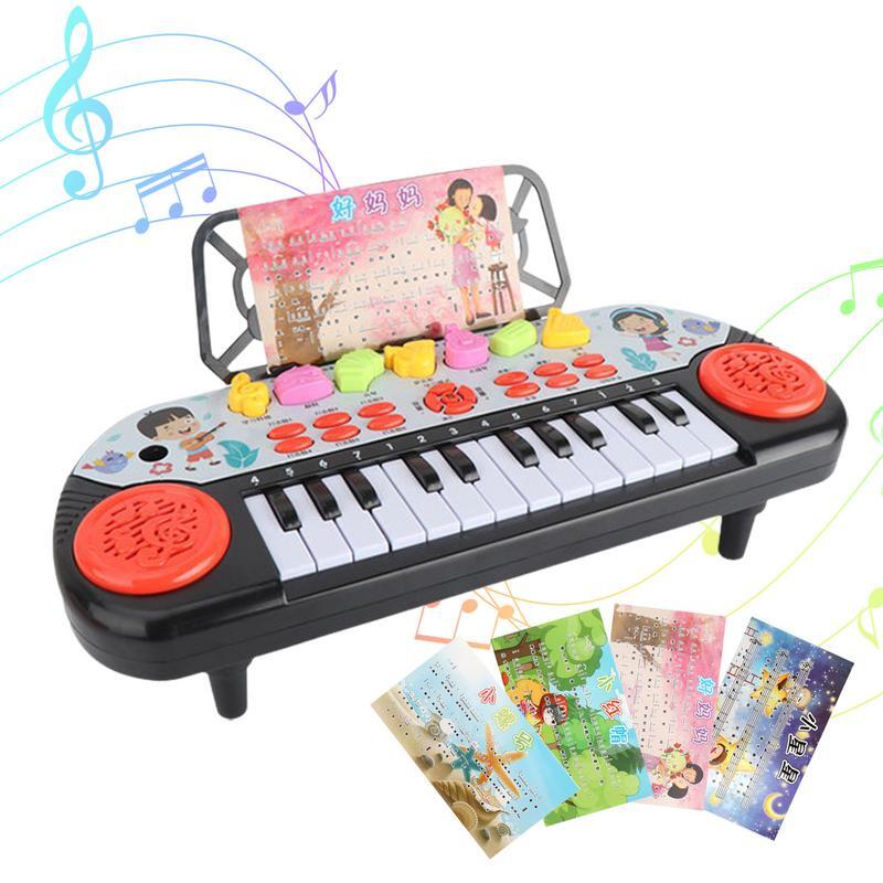لوحة مفاتيح بيانو إلكترونية للأطفال ، محمولة ، ألعاب تعليمية ، آلة موسيقية ، هدية عيد الميلاد للطفل ، للمبتدئين