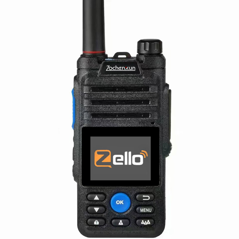 جهاز اتصال لاسلكي Zello B5 ، 4g ، راديو مع بطاقة Sim ، سن أزرق ، طويل المدى ، اتجاهين ، محترف ، قوي