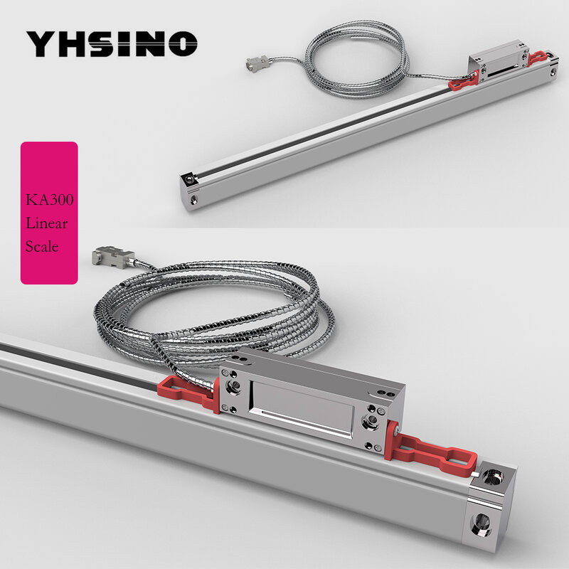 YHSINO KA300 مقياس خطي YH800 القراءة الرقمية KA500 التشفير 0.005 الدقة عالية الدقة السكتة الدماغية 0-1020 مللي متر LCD DRO العرض