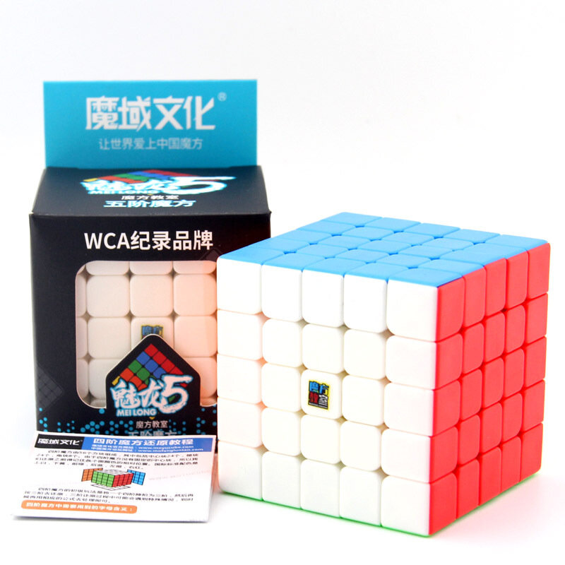 Moyu Meilong 5x5 ماجيك سرعة مكعب Stickerless المهنية ألعاب متململة MFJS Meilong 5 5X5 Cubo Magico لغز لعبة الإجهاد المخلص