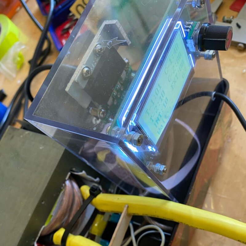 لوحة تحكم لحام مع شاشة LCD ، جهاز تشفير نبضات مزدوج ، محول لحام موضعي