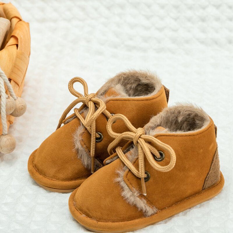 أحذية للأطفال الصغار من KIDSUN-Winter ، أحذية للأطفال الصغار ، أحذية للأطفال الصغار ، نعل مطاطي ، مضادة للانزلاق ، ناعمة ، مشوا لأول مرة لحديثي الولادة ، سرير للأطفال