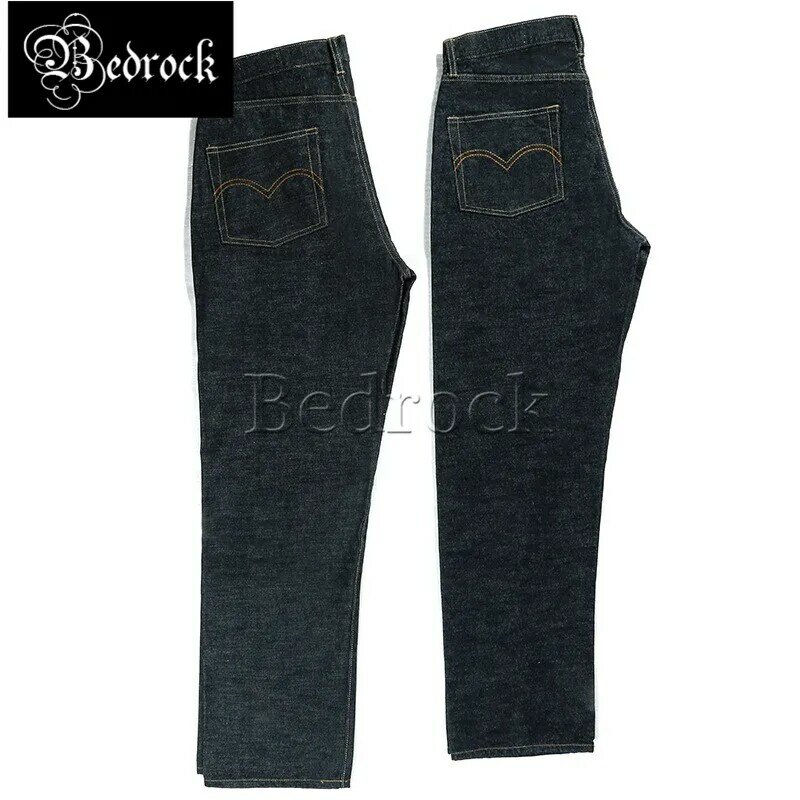 جينز جينز رجالي خام غير رسمي ، رفع العلبة ، بنطال ساق مستقيمة ، بيع مباشر ، جديد ، 15 أونصة ، ثقيل ، لون أساسي