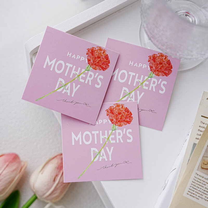 حزمة بطاقات معايدة الزهور ، بطاقات عيد الأم السعيدة ، مناسبة للابنة ، الصديقات ، الحب ، الأم ، حفلة صندوق الأعمال ، 50 في الحقيبة